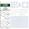 Fleming Supply Cord Organizer Kit, Sliding Cable Management for Hiding Power Cords, Wires, in Home or Office 145550STW
